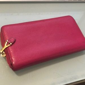 Saint Laurent YSL monogram long wallet